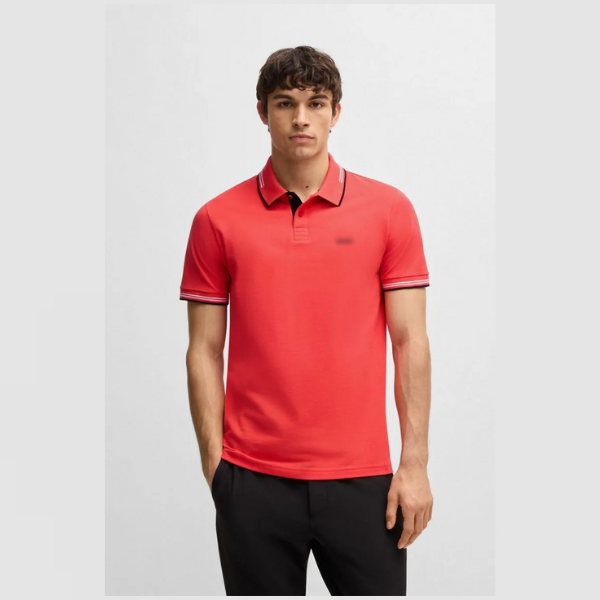Polo Com Caimento Descontraído Em Algodão Com Branding