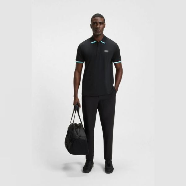 Polo De Algodão Paddy Com Riscas